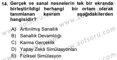Dijital Medya Ve Arayüz Tasarımı Dersi 2025 - 2026 Yılı (Final) Dönem Sonu Sınav Soruları 14. Soru