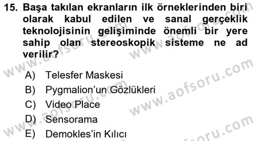 Dijital Medya Ve Arayüz Tasarımı Dersi 2025 - 2026 Yılı (Final) Dönem Sonu Sınav Soruları 15. Soru