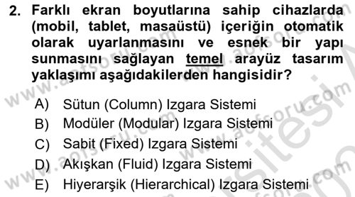 Dijital Medya Ve Arayüz Tasarımı Dersi 2025 - 2026 Yılı (Final) Dönem Sonu Sınav Soruları 2. Soru
