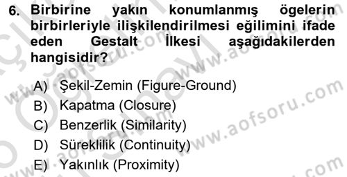 Dijital Medya Ve Arayüz Tasarımı Dersi 2025 - 2026 Yılı Yaz Okulu Sınav Soruları 6. Soru
