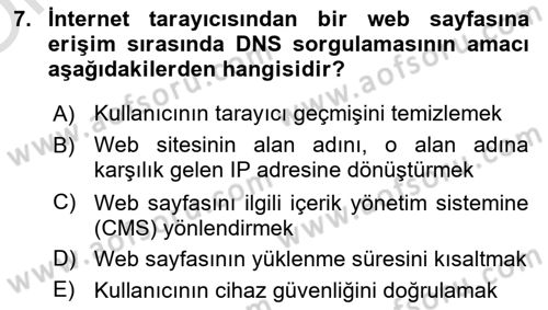 Dijital Medya Ve Arayüz Tasarımı Dersi 2025 - 2026 Yılı Yaz Okulu Sınav Soruları 7. Soru