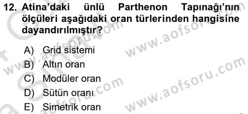 Görsel Sistem Tasarımları Dersi 2023 - 2024 Yılı (Vize) Ara Sınavı 12. Soru