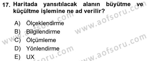 Görsel Sistem Tasarımları Dersi 2023 - 2024 Yılı (Vize) Ara Sınavı 17. Soru