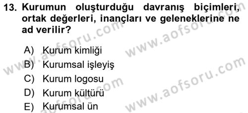 Görsel Sistem Tasarımları Dersi 2023 - 2024 Yılı (Final) Dönem Sonu Sınavı 13. Soru