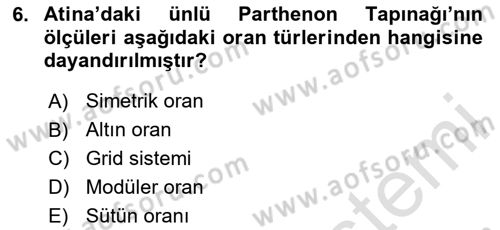 Görsel Sistem Tasarımları Dersi 2023 - 2024 Yılı Yaz Okulu Sınavı 6. Soru