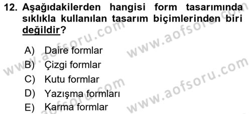 Görsel Sistem Tasarımları Dersi 2024 - 2025 Yılı (Final) Dönem Sonu Sınav Soruları 12. Soru