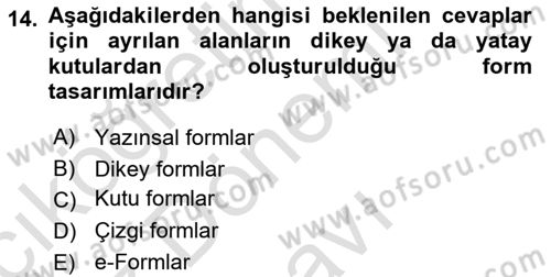 Görsel Sistem Tasarımları Dersi 2024 - 2025 Yılı (Final) Dönem Sonu Sınav Soruları 14. Soru