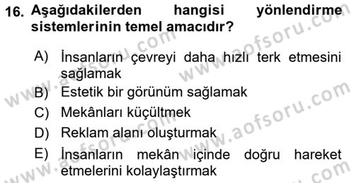 Görsel Sistem Tasarımları Dersi 2025 - 2026 Yılı (Vize) Ara Sınav Soruları 16. Soru