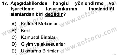 Görsel Sistem Tasarımları Dersi 2025 - 2026 Yılı (Vize) Ara Sınav Soruları 17. Soru