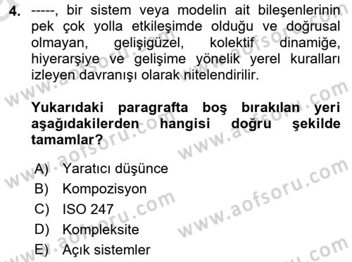 Görsel Sistem Tasarımları Dersi 2025 - 2026 Yılı (Vize) Ara Sınav Soruları 4. Soru