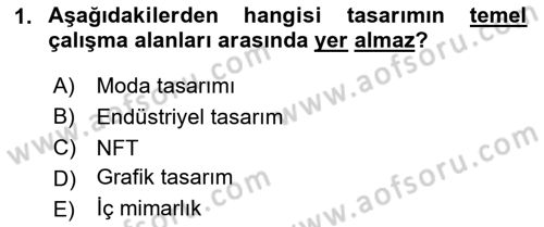 Görsel Sistem Tasarımları Dersi 2025 - 2026 Yılı (Final) Dönem Sonu Sınav Soruları 1. Soru