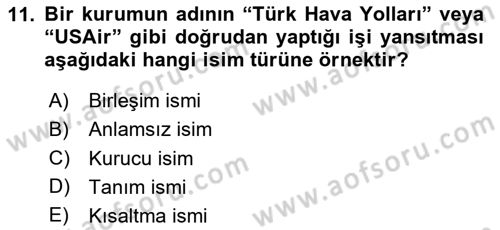 Görsel Sistem Tasarımları Dersi 2025 - 2026 Yılı (Final) Dönem Sonu Sınav Soruları 11. Soru