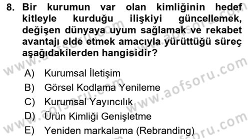 Görsel Sistem Tasarımları Dersi 2025 - 2026 Yılı (Final) Dönem Sonu Sınav Soruları 8. Soru