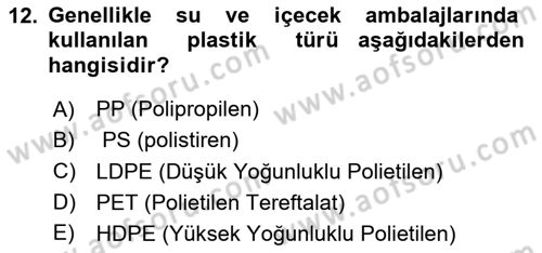 Sürdürülebilir Grafik Tasarım Dersi 2023 - 2024 Yılı (Vize) Ara Sınav Soruları 12. Soru
