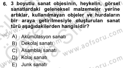 Sürdürülebilir Grafik Tasarım Dersi 2023 - 2024 Yılı (Vize) Ara Sınav Soruları 6. Soru