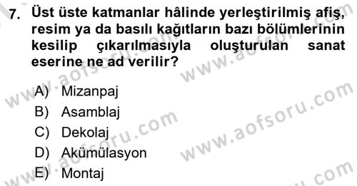 Sürdürülebilir Grafik Tasarım Dersi 2023 - 2024 Yılı (Vize) Ara Sınav Soruları 7. Soru