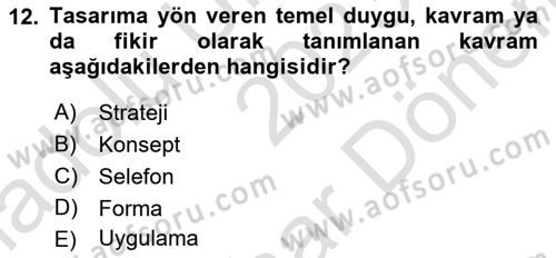 Sürdürülebilir Grafik Tasarım Dersi 2023 - 2024 Yılı (Final) Dönem Sonu Sınav Soruları 12. Soru