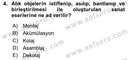 Sürdürülebilir Grafik Tasarım Dersi 2023 - 2024 Yılı Yaz Okulu Sınav Soruları 4. Soru