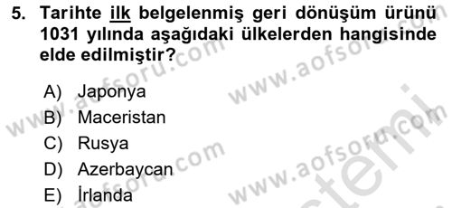 Sürdürülebilir Grafik Tasarım Dersi 2023 - 2024 Yılı Yaz Okulu Sınav Soruları 5. Soru