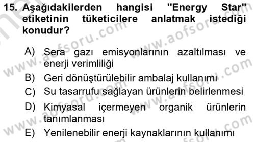 Sürdürülebilir Grafik Tasarım Dersi 2024 - 2025 Yılı (Vize) Ara Sınav Soruları 15. Soru