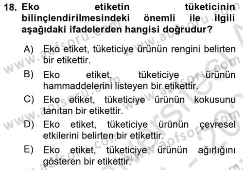Sürdürülebilir Grafik Tasarım Dersi 2024 - 2025 Yılı (Vize) Ara Sınav Soruları 18. Soru