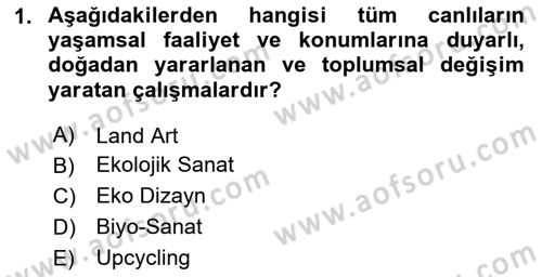 Sürdürülebilir Grafik Tasarım Dersi 2024 - 2025 Yılı (Final) Dönem Sonu Sınav Soruları 1. Soru