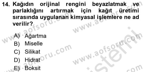 Sürdürülebilir Grafik Tasarım Dersi 2024 - 2025 Yılı (Final) Dönem Sonu Sınav Soruları 14. Soru