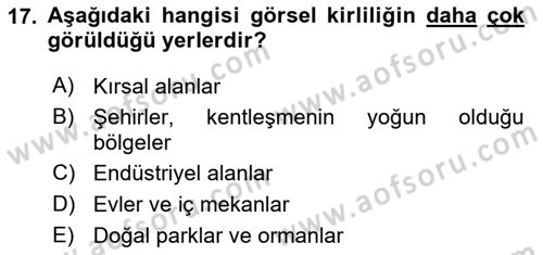 Sürdürülebilir Grafik Tasarım Dersi 2024 - 2025 Yılı (Final) Dönem Sonu Sınav Soruları 17. Soru