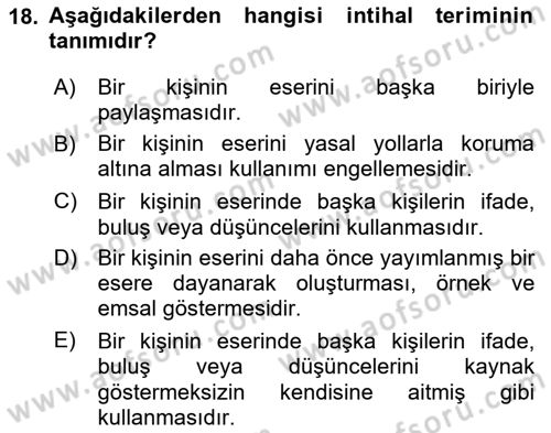 Sürdürülebilir Grafik Tasarım Dersi 2024 - 2025 Yılı (Final) Dönem Sonu Sınav Soruları 18. Soru