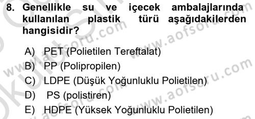 Sürdürülebilir Grafik Tasarım Dersi 2024 - 2025 Yılı Yaz Okulu Sınav Soruları 8. Soru