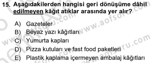 Sürdürülebilir Grafik Tasarım Dersi 2025 - 2026 Yılı (Vize) Ara Sınav Soruları 15. Soru