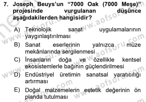 Sürdürülebilir Grafik Tasarım Dersi 2025 - 2026 Yılı (Vize) Ara Sınav Soruları 7. Soru