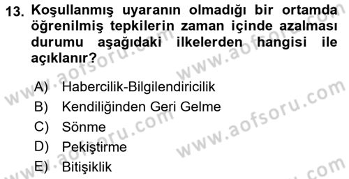 Eğitici İçerik Tasarımı Dersi 2023 - 2024 Yılı (Vize) Ara Sınav Soruları 13. Soru