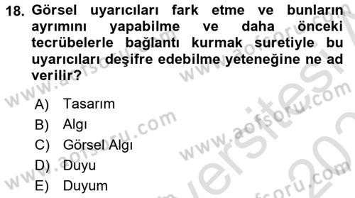 Eğitici İçerik Tasarımı Dersi 2024 - 2025 Yılı (Vize) Ara Sınav Soruları 18. Soru