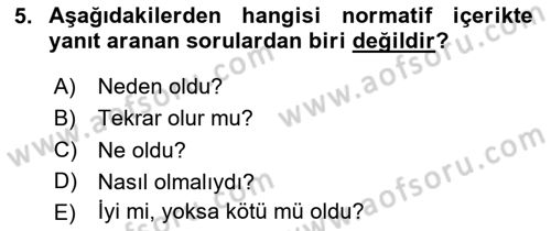 Eğitici İçerik Tasarımı Dersi 2024 - 2025 Yılı Yaz Okulu Sınav Soruları 5. Soru