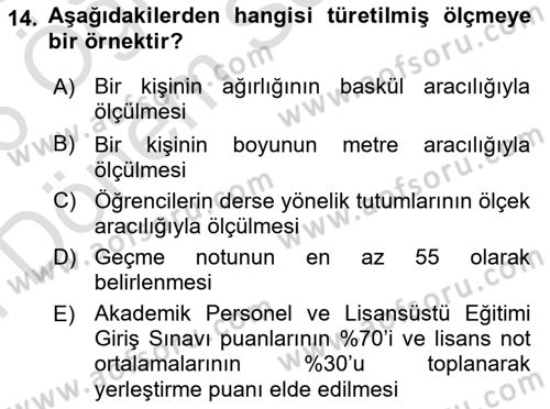 Eğitici İçerik Tasarımı Dersi 2025 - 2026 Yılı (Final) Dönem Sonu Sınav Soruları 14. Soru