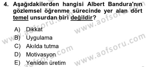 Eğitici İçerik Tasarımı Dersi 2025 - 2026 Yılı (Final) Dönem Sonu Sınav Soruları 4. Soru