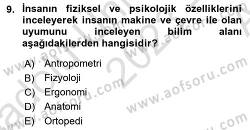 Ambalaj Tasarımı Dersi 2023 - 2024 Yılı (Vize) Ara Sınav Soruları 9. Soru