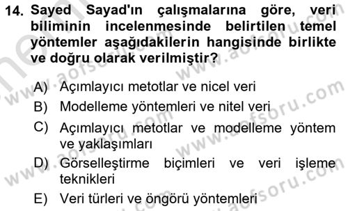 Bilgi Görselleştirme Dersi 2023 - 2024 Yılı (Vize) Ara Sınav Soruları 14. Soru