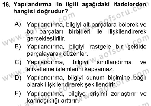 Bilgi Görselleştirme Dersi 2023 - 2024 Yılı (Vize) Ara Sınav Soruları 16. Soru