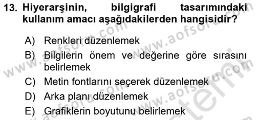 Bilgi Görselleştirme Dersi 2023 - 2024 Yılı (Final) Dönem Sonu Sınav Soruları 13. Soru
