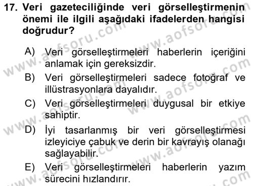 Bilgi Görselleştirme Dersi 2023 - 2024 Yılı (Final) Dönem Sonu Sınav Soruları 17. Soru