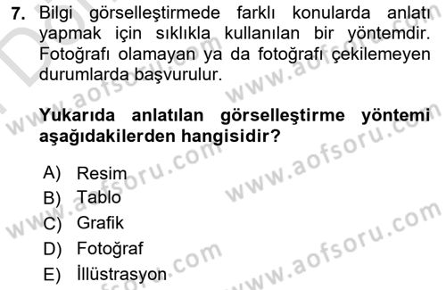Bilgi Görselleştirme Dersi 2023 - 2024 Yılı (Final) Dönem Sonu Sınav Soruları 7. Soru