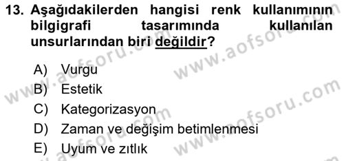 Bilgi Görselleştirme Dersi 2023 - 2024 Yılı Yaz Okulu Sınav Soruları 13. Soru