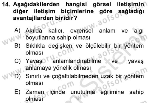Bilgi Görselleştirme Dersi 2023 - 2024 Yılı Yaz Okulu Sınav Soruları 14. Soru