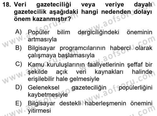 Bilgi Görselleştirme Dersi 2023 - 2024 Yılı Yaz Okulu Sınav Soruları 18. Soru