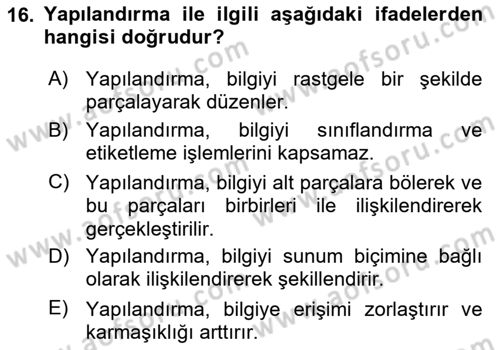 Bilgi Görselleştirme Dersi 2024 - 2025 Yılı (Vize) Ara Sınav Soruları 16. Soru