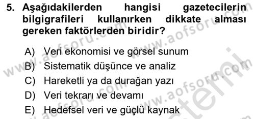 Bilgi Görselleştirme Dersi 2024 - 2025 Yılı (Vize) Ara Sınav Soruları 5. Soru