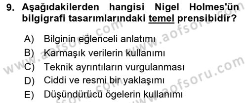 Bilgi Görselleştirme Dersi 2024 - 2025 Yılı (Vize) Ara Sınav Soruları 9. Soru