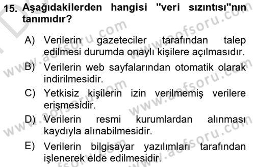 Bilgi Görselleştirme Dersi 2024 - 2025 Yılı (Final) Dönem Sonu Sınav Soruları 15. Soru